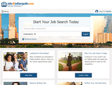 Tablet Screenshot of jobsinindianapolis.com